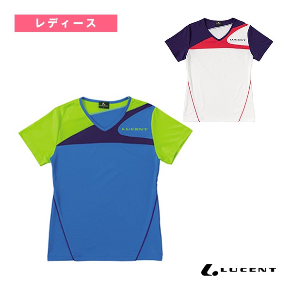 [ルーセント テニスウェア（レディース）] ゲームシャツ 襟なし レディース XLH-225