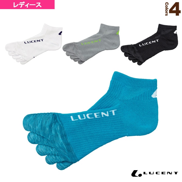 [ルーセント テニスウェア（レディース）] 5本指ソックス ショート レディース XLN-299