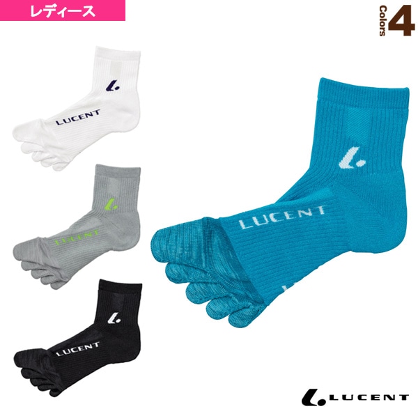 [ルーセント テニスウェア（レディース）] 5本指ソックス レディース XLN-400