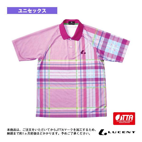 [ルーセント 卓球ウェア（メンズ/ユニ）] ゲームシャツ／JTTA公認マーク付／ユニセックス（XLP-817xP）