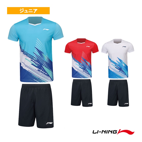 [リーニン バドミントンウェア（ジュニア）] ゲームウェア上下セット ジュニア AATT022
