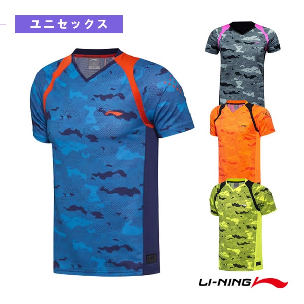 [リーニン テニス・バドミントンウェア（メンズ/ユニ）] 中国ナショナルチーム ゲームシャツ／ユニセックス（AAYM149）