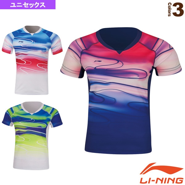 [リーニン テニス・バドミントンウェア（メンズ/ユニ）] ゲームシャツ／ユニセックス（AAYP071）