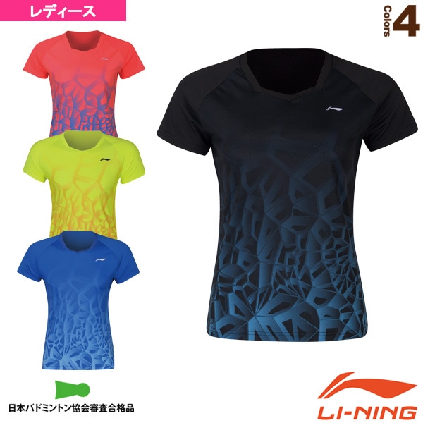 [リーニン テニス・バドミントンウェア（レディース）] 中国ナショナルチームゲームシャツ／レディース（AAYQ066）