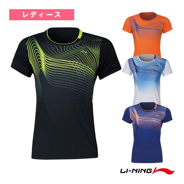 [リーニン テニス・バドミントンウェア（レディース）] 中国ナショナルチームゲームシャツ／レディース（AAYQ086）