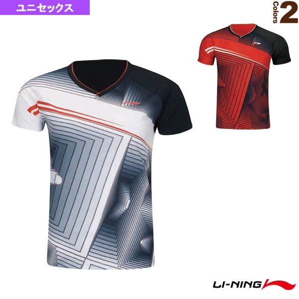 [リーニン バドミントンウェア（メンズ/ユニ）] ゲームシャツ ユニセックス AAYR377