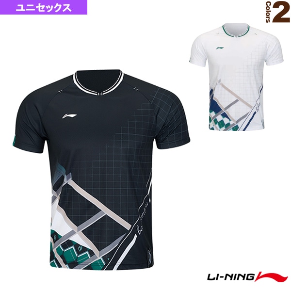 [リーニン バドミントンウェア（メンズ/ユニ）] ゲームシャツ／ユニセックス（AAYR385）