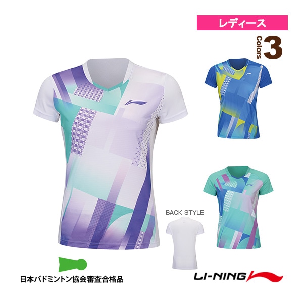 [リーニン バドミントンウェア（レディース）] ゲームシャツ／レディース（AAYS064）