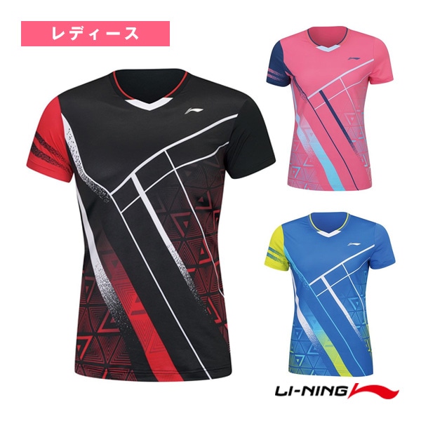 [リーニン テニス・バドミントンウェア（レディース）] ゲームシャツ／レディース（AAYS072）