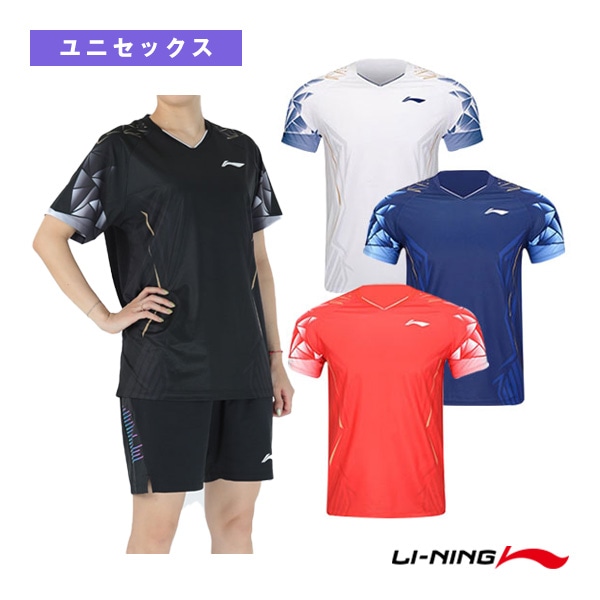 [リーニン バドミントンウェア（メンズ/ユニ）] ゲームシャツ ユニセックス AAYV021