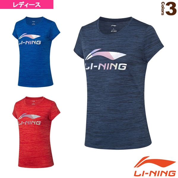 [リーニン バドミントンウェア（レディース）] トレーニングTシャツ レディース AHSP352