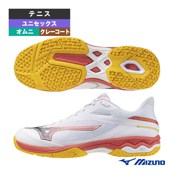 [ミズノ テニスシューズ] ウエーブエクシードコート ワイド OC WAVE EXCEED COURT WIDE OC オムニ・クレー用 ユニセックス 61GB2518
