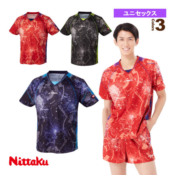 [ニッタク 卓球ウェア（メンズ/ユニ）] ブライトシティシャツ／ユニセックス（NW-2209）