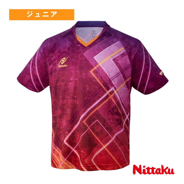 [ニッタク 卓球ウェア（ジュニア）] ブライトネオンシャツ BRIGHTNEON SHIRT ジュニア NW-2212