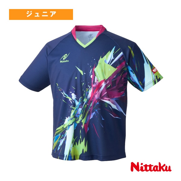 [ニッタク 卓球ウェア（ジュニア）] ブライトバーストシャツ BRIGHTBURST SHIRT ジュニア NW-2218