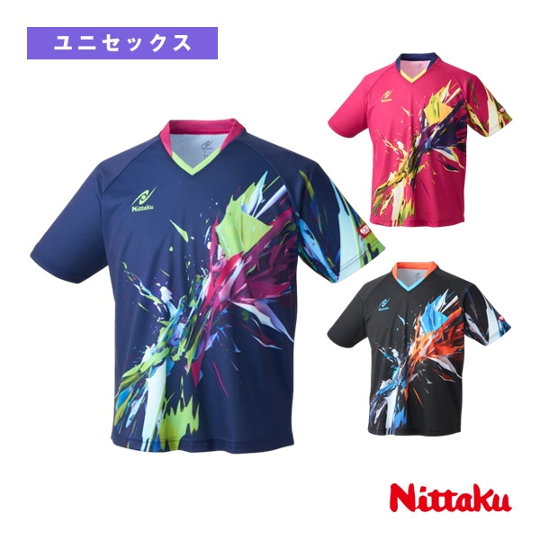 [ニッタク 卓球ウェア（メンズ/ユニ）] ブライトバーストシャツ BRIGHTBURST SHIRT ユニセックス NW-2218