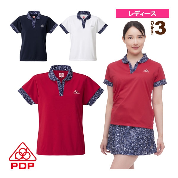 [PDP テニス・バドミントンウェア（レディース）] ポロシャツ／レディース（PTW-3100）