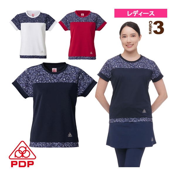[PDP テニス・バドミントンウェア（レディース）] ゲームシャツ／レディース（PTW-3101）