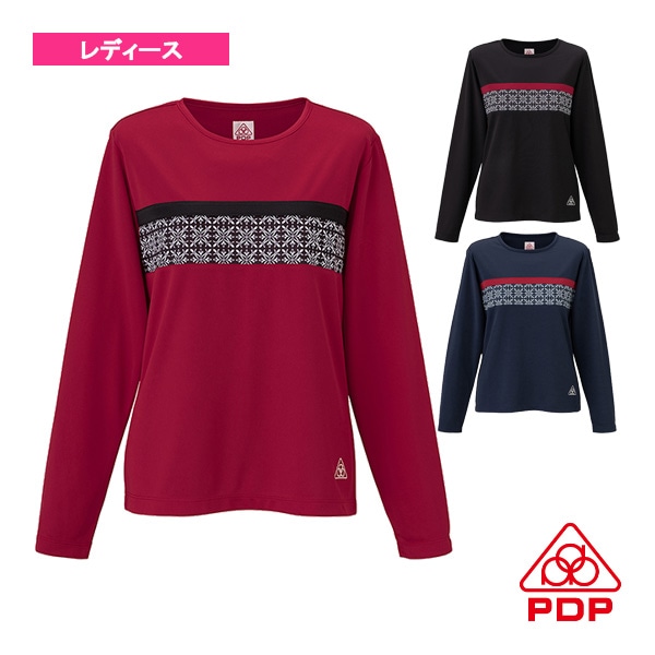 [PDP テニス・バドミントンウェア（レディース）] 長袖ゲームシャツ／レディース（PTW-3103）