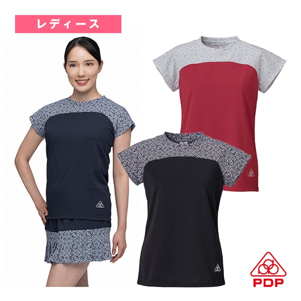[PDP テニス・バドミントンウェア（レディース）] ゲームシャツ／レディース（PTW-4100）
