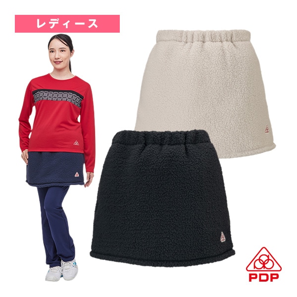 [PDP テニスウェア（レディース）] ボアフリーススコート／レディース（PTW-4601）