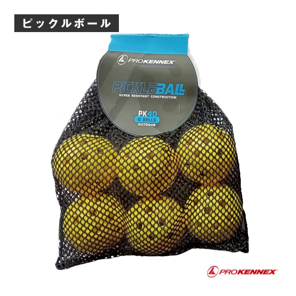 [プロケネックス ピックルボールボール] ピックルボール アウトドア 6個入り AYKB2302