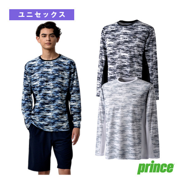 [プリンス テニス・バドミントンウェア（メンズ/ユニ）] ロングスリーブシャツ／ユニセックス（MS4007）