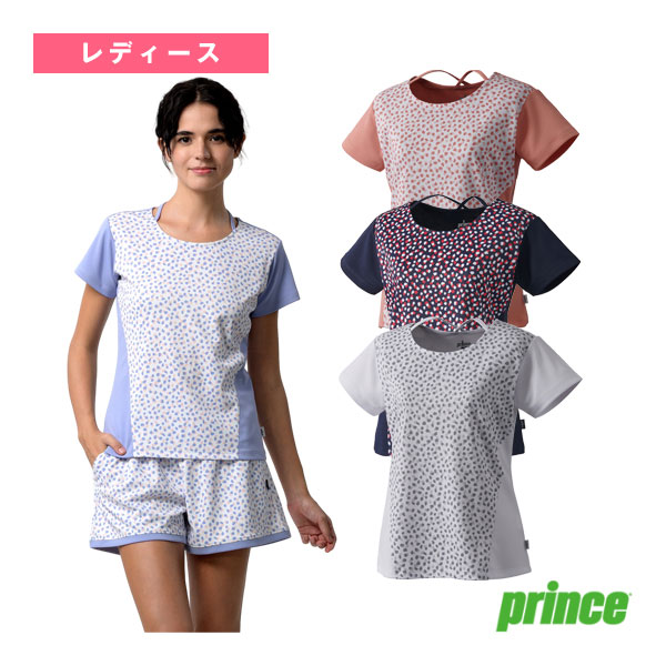 [プリンス テニス・バドミントンウェア（レディース）] ゲームシャツ／レディース（WS4054）