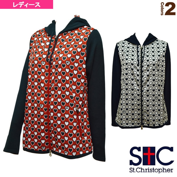 [セントクリストファー テニス・バドミントンウェア（レディース）] ハートフルパーカー／レディース（STC-AFW6015）