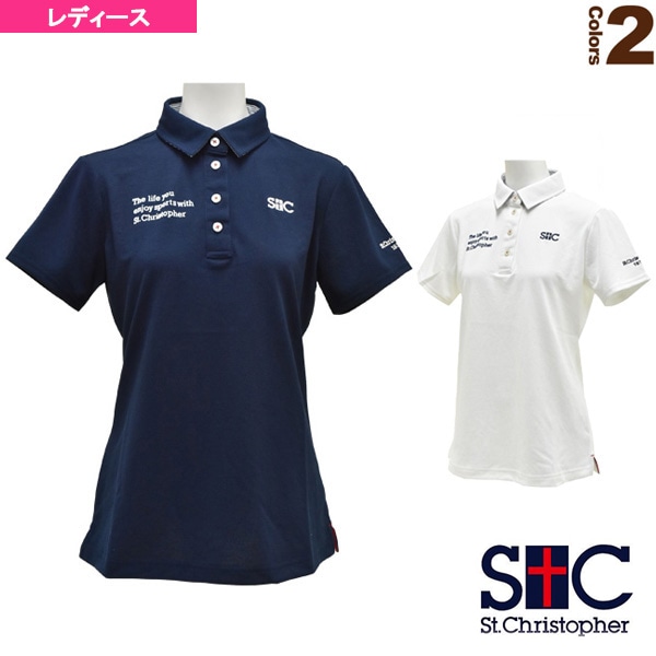 [セントクリストファー テニス・バドミントンウェア（レディース）] ライフスタイルポロシャツ／レディース（STC-AGW0003）