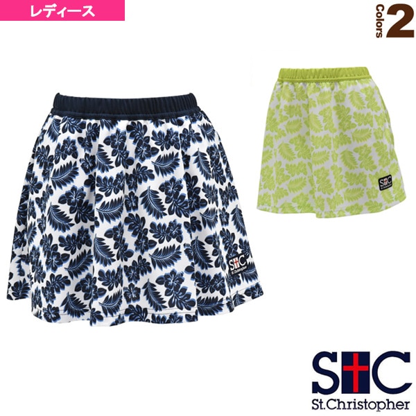 [セントクリストファー テニス・バドミントンウェア（レディース）] リーフ フレアゲームスコート／レディース（STC-AHW2072）