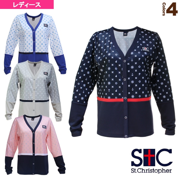 [セントクリストファー テニス・バドミントンウェア（レディース）] マリンカーディガン／レディース（STC-BBW2279）