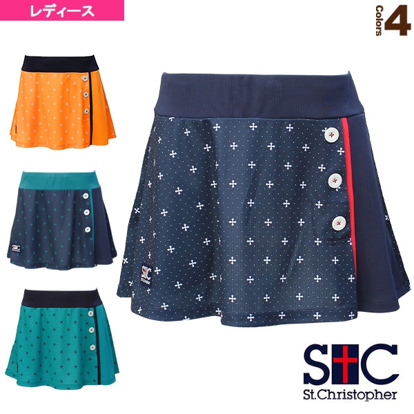 [セントクリストファー テニス・バドミントンウェア（レディース）] マリンゲームスコート／レディース（STC-BBW6312）