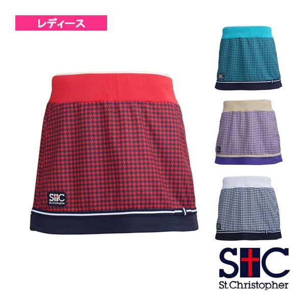 [セントクリストファー テニス・バドミントンウェア（レディース）] ピエドプルリボンゲームスコート／レディース（STC-BCW6422）