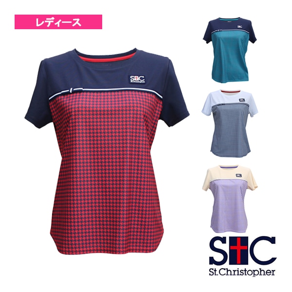 [セントクリストファー テニス・バドミントンウェア（レディース）] ピエドプルリボンゲームシャツ／レディース（STC-BCW6423）