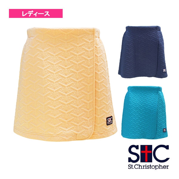 [セントクリストファー テニス・バドミントンウェア（レディース）] デュアルレイヤードキルトラップスコート／レディース（STC-BCW6442）