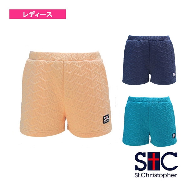 [セントクリストファー テニス・バドミントンウェア（レディース）] デュアルレイヤードキルトショートパンツ／レディース（STC-BCW6444）