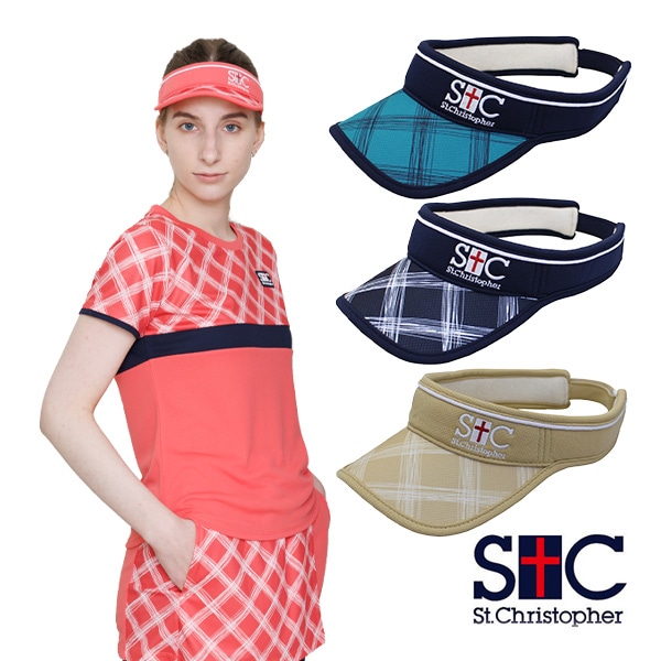 [セントクリストファー テニスアクセサリ・小物] ラティスサンバイザー（STC-BDA4760）