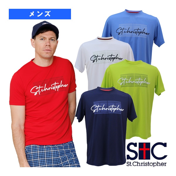 [セントクリストファー テニス・バドミントンウェア（メンズ/ユニ）] カーシブプラクティスシャツ／メンズ（STC-BDM1381）