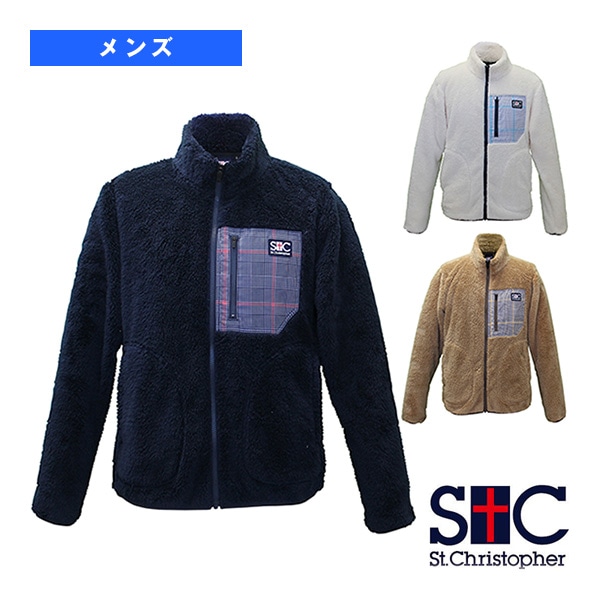 [セントクリストファー テニスウェア（メンズ/ユニ）] ファーフリースジャケット／メンズ（STC-BDM5471）