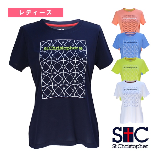 [セントクリストファー テニス・バドミントンウェア（レディース）] クロワゾンプラクティスシャツ／レディース（STC-BDW2369）