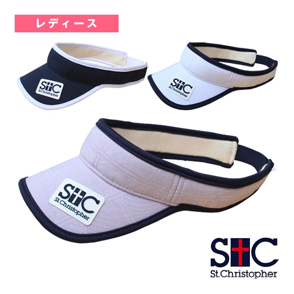 [セントクリストファー テニスアクセサリ・小物] ジャガードチェックサンバイザー レディース STC-BEA4830