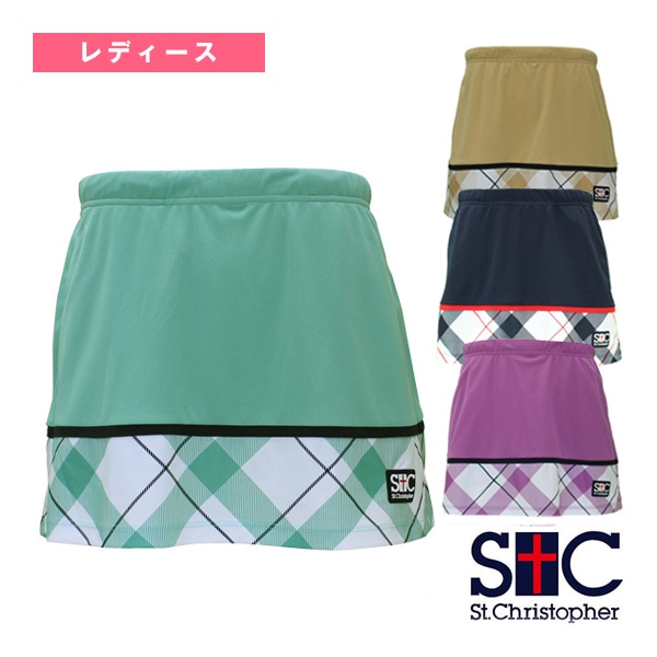 [セントクリストファー テニスウェア（レディース）] ボトムブロックチェックゲームスコート レディース STC-BEW2422