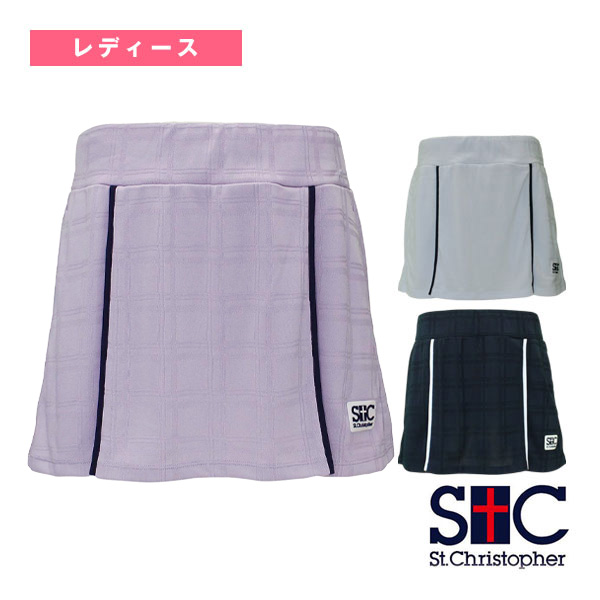[セントクリストファー テニスウェア（レディース）] ジャガードチェックゲームスコート レディース STC-BEW2452