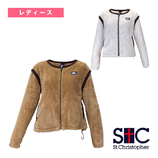 [セントクリストファー テニスウェア（レディース）] ラウンドネックフリースブルゾン レディース STC-BEW6561