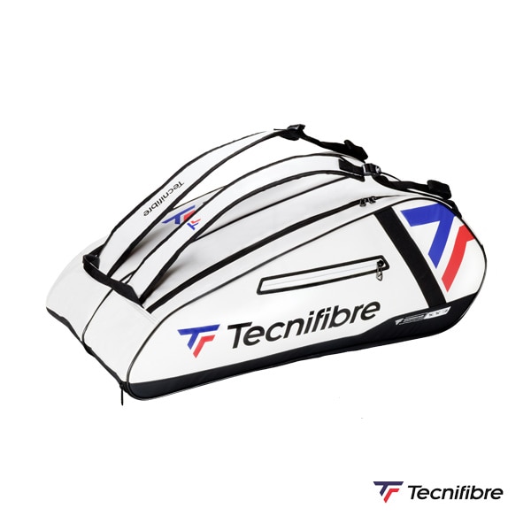 [テクニファイバー テニスバッグ] ツアー エンデュランスホワイト TOUR ENDURANCE WHITE 12R ラケット12本収納可 40TOUW2512