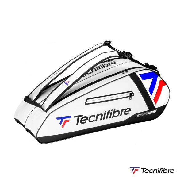 [テクニファイバー テニスバッグ] ツアー エンデュランスホワイト TOUR ENDURANCE WHITE 6R ラケット6本収納可 40TOUW256R