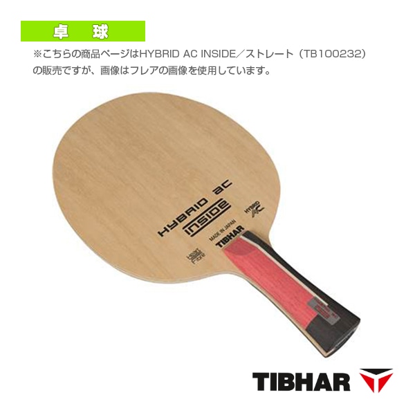 [ティバー 卓球ラケット] ハイブリッドACインサイド HYBRID AC INSIDE ストレート TJB102ST