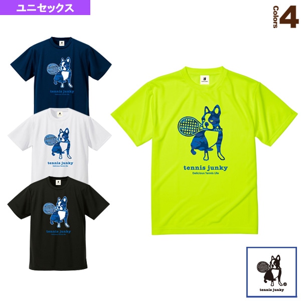 [テニスジャンキー テニス・バドミントンウェア（メンズ/ユニ）] Tennis Junky／迷彩テニス＋4／ドライTシャツ／ユニセックス（TJ18012）
