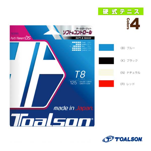 [トアルソン テニスストリング（単張）] ティーエイト125 T8 125 7412510